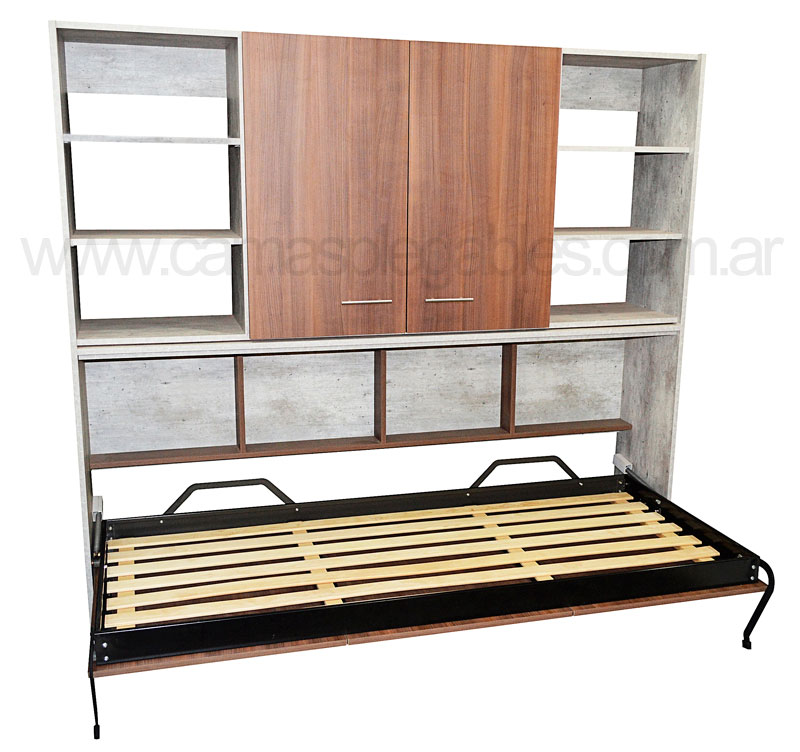 Cama-rebatible-plegable-litera-repisa-colchon-1-plaza-con-placard-estantes-001