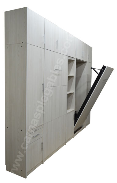 Placard-con-camas-rebatibles-plegables-colchon-1-plaza-cajoneras-estantes-baulera-005